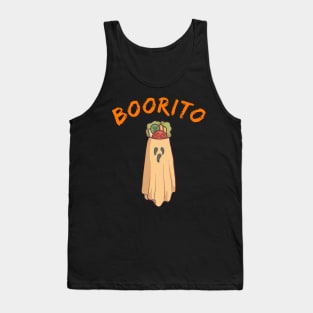 Halloween Burrito Ghost Mexican Trick or Treat Tank Top